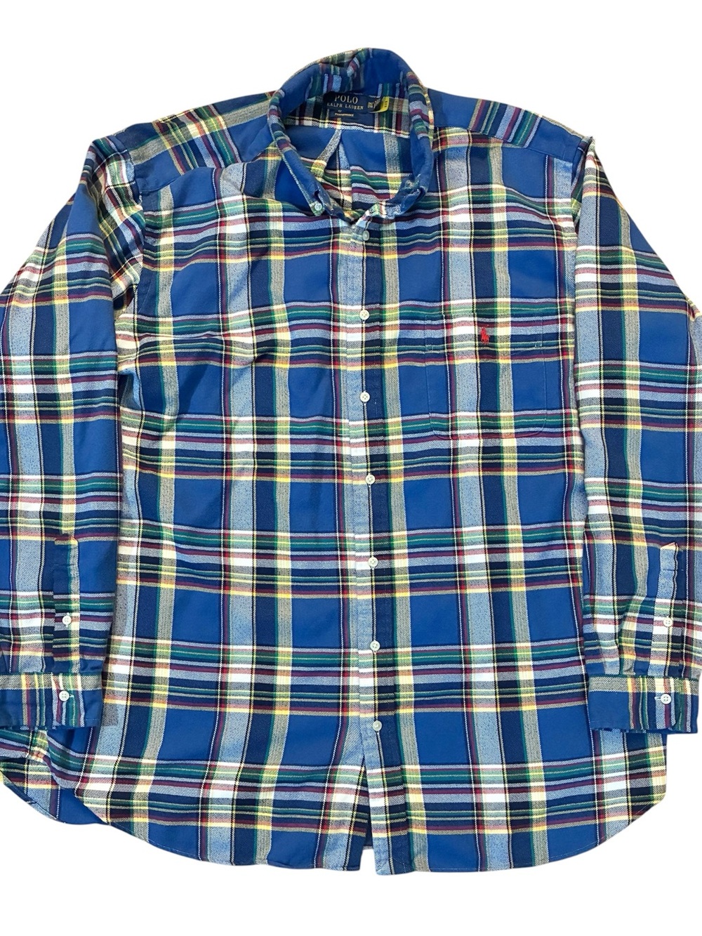 Big & Tall Polo Ralph Lauren Performance Plaid Flannel Shirt Multicolor 2XLT
